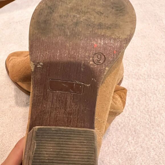 Limelight Brown Ankle Boots Floral Leather Womens 9 Block Heel Cowgirl Western - Picture 9 of 11